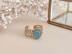 Bague ajustable aventurine sophie bijoux