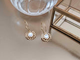 boucles d'oreilles fleurs nacre Sophie Bijoux