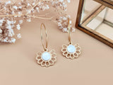 boucles d'oreilles fleurs nacre Sophie Bijoux