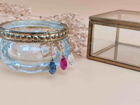 boucles d'oreilles pendantes goutte facetté cristal divers coloris Sophie Bijoux