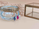 boucles d'oreilles pendantes goutte facetté cristal divers coloris Sophie Bijoux