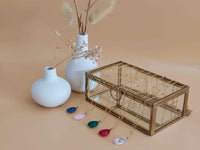 collier pendentif goutte facetté divers coloris Sophie Bijoux