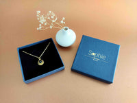 collier pendentif soleil ovale agate noire écrin sophie bijoux