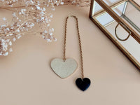 marque-page bijou coeur or et noir Sophie Bijoux