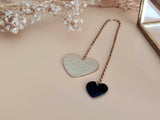marque-page bijou coeur or et noir Sophie Bijoux