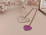 marque-page bijou coeur or et rose Sophie Bijoux