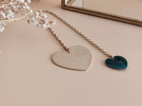 marque-page bijou coeur or et vert Sophie Bijoux