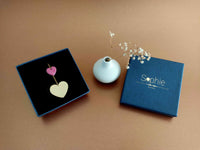 marque-page bijou coeur or et rose Sophie Bijoux