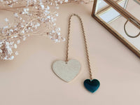 marque-page bijou coeur or et vert Sophie Bijoux