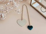 marque-page bijou coeur or et vert Sophie Bijoux