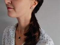 clous d'oreilles nacre blanche acier inoxydable doré sophie bijoux