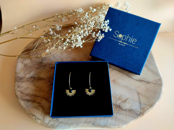 coffret cadeau boucles d'oreilles créole soleil