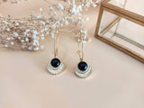 boucles oreilles agate noire sophie bijoux