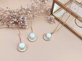 boucles oreilles collier nacre blanche sophie bijoux