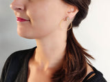 boucles d'oreilles quartz rose sophie bijoux