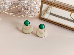 boucles-oreilles-devant-derriere-vert-acier-inoxydable-sophie-bijoux