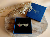 coffret cadeau boucles d'oreilles créoles demi-lune 