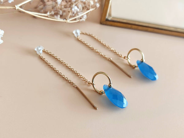 boucles-oreilles-pendantes-chaine-bleu-goutte-sophie-bijoux