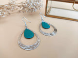 boucles d'oreilles pendantes vert sophie bijoux