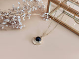 collier pendentif agate noire sophie bijoux