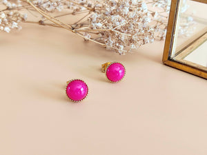 puces-clous-oreilles-agate-rose-fuchsia-sophie-bijoux